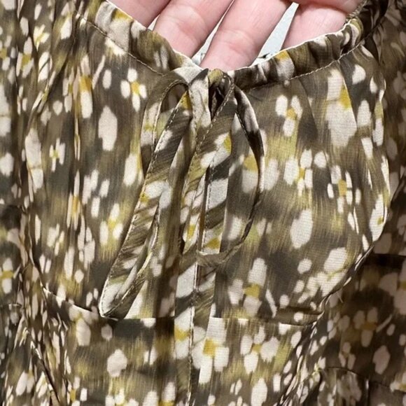 Dynamite Eliza Smocked Mini Flare Dress - Picture 6 of 8